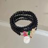 New Chinese Retro Double-Layer Bracelet for Women, Unique Design, Ancient Style Fashion, Shangui Flower Coin Hand String for Men