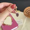 Keychain Pendant Grape Bunch Shape Purse Pencil Case Pendant with Universal Lobster Clasp Decorative Keyring Charm