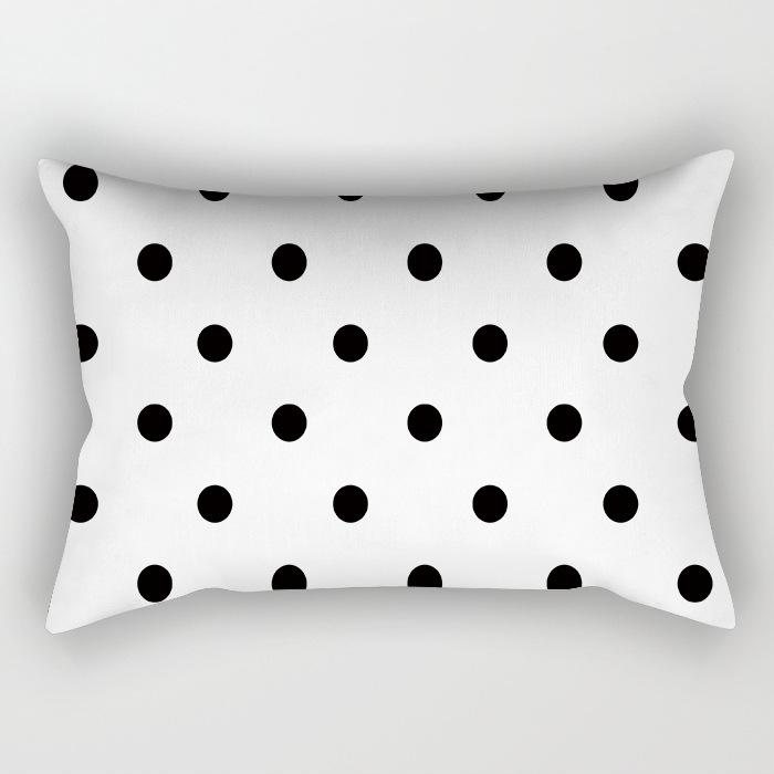Modern Simple Black And White Geometric Long Strip Pillow Case Sofa Pillow Cushion Cover Premium Durable Quality