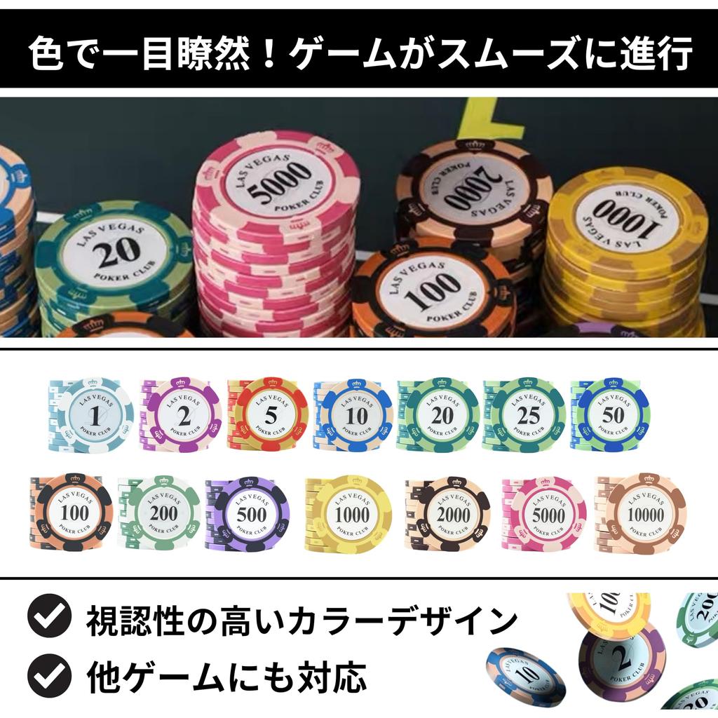 East Leaf Poker Casino 100 Chips per Metal Premium Heavy Authentic Design for Card Games Chips, Clay, Chips, Pack, Insert, Quality, Duty,