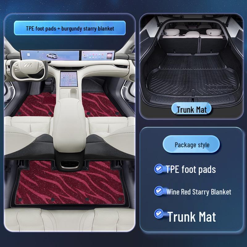 2025 Zeekr LS6 TPE Floor Mats - Complete Interior Mod Kit
