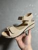 2023 Summer Women's Roman Slope Heel Beach Sandals, Plus Size