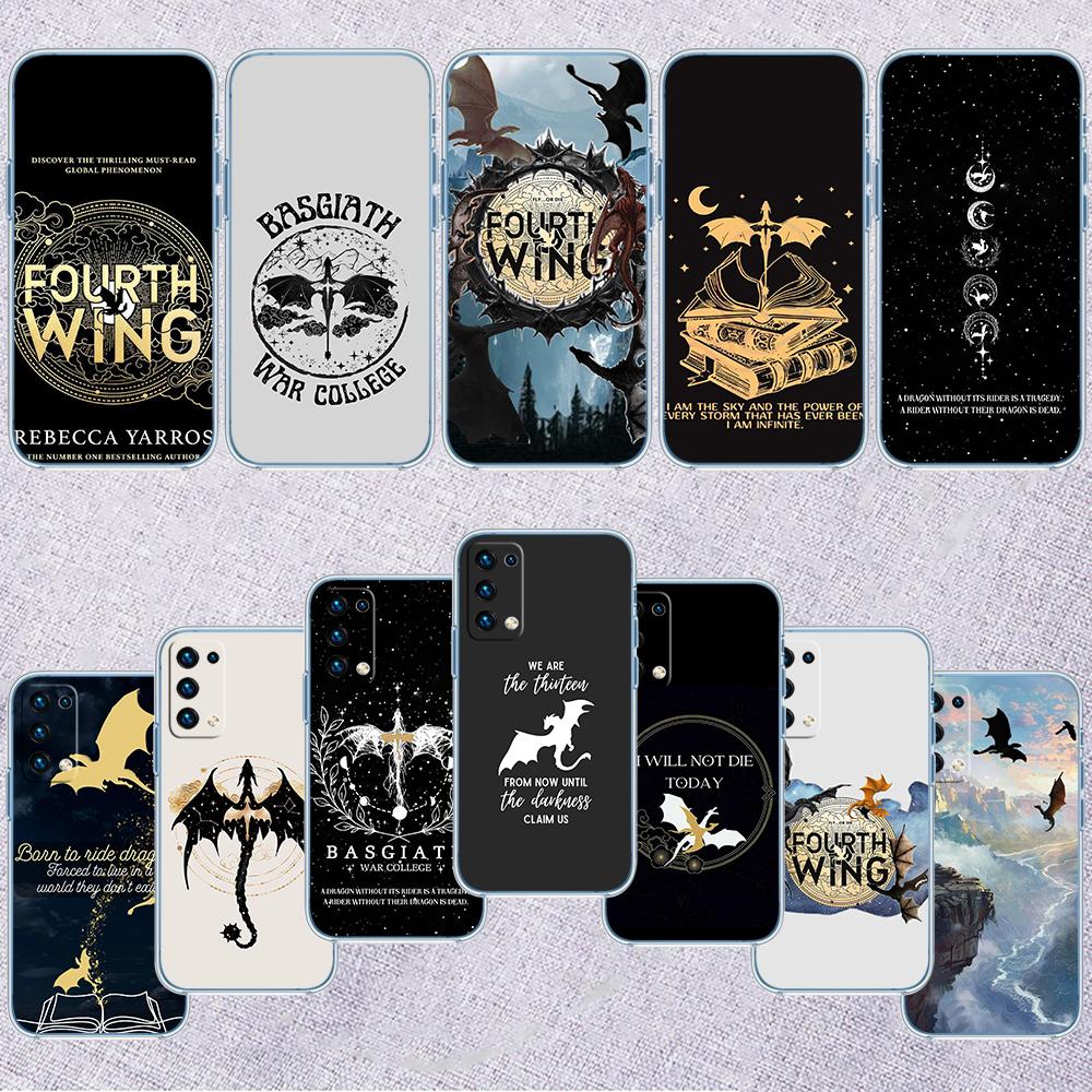 Fourth Wing Transparent Phone Case for Motorola Moto G7 G8 G9 G84 G85 G73 G24 G15 Z2 Play Power Plus