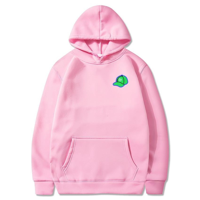 2025 Autumn/Winter New Green Baseball Hat Printed Hoodie Classic College Style Hoodie Daily Fashion Warm Hoodie