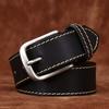 Pásek Pánské Retro první vrstva hovězí kůže Móda Univerzální Běžné Džíny Pásek Pánské