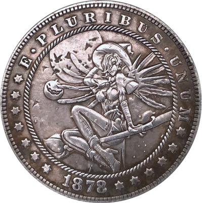 1878 USA STATI UNITI Beauty Hobo Nickel Monete d'argento commemorative da collezione souvenir