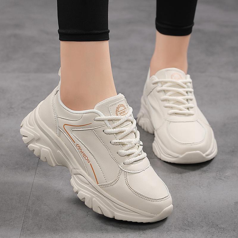 Fashion Autumn Casual Comfortable Sports Shoes Inner Heeled Shoes Thick Bottom Anti Slip Fashionable Versatile Shoes 2025