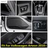 Gear Shift Panel / Window Lift / Door Speaker / Roof Reading Light Lamp Cover Trim Accessories For Volkswagen Arteon 2018 - 2024