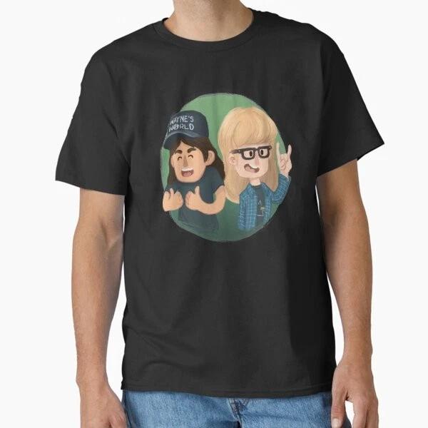 Waynes World Classic TShirt Made In UsaAus TShirt S2xl S