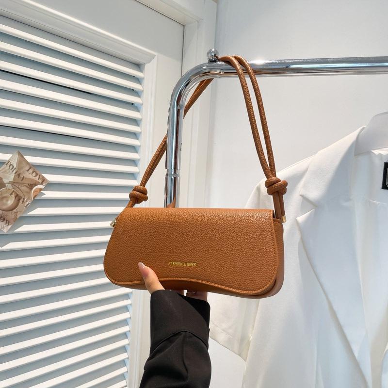 Casual Simple Retro 2025 Summer New Fashion Popular Niche Shoulder Crossbody Handbag