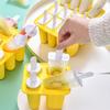 Safe Silicone Ice Lolly Maker With Detachable Stick Creative 6 Compartments Popsicles Tray Ice Cream Making Molds