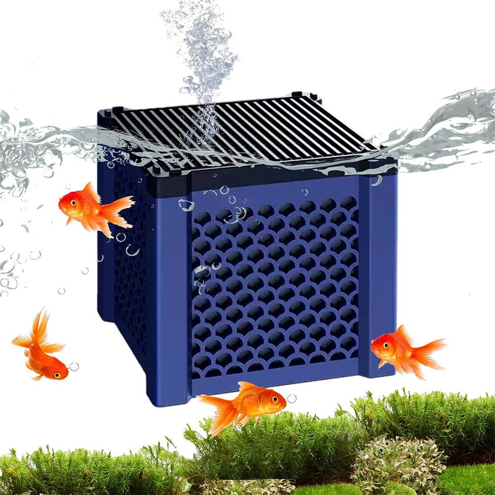 Aquarium Water Purifier Cube Fish Tank Filter Box For Fish Activated Purifier Tanks,Horse Tank D3O5