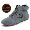 Winter Men's Boots Moccasins Men's Leather Boots Men Snow Boots Soft Boots Outdoor Motorcycle Boots