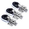 2Pcs Kitchen Cupboard Glass Door Hinge Clip Wine Cabinet Door Damping Hinge Hardware Smooth Motion Buffer Enduring