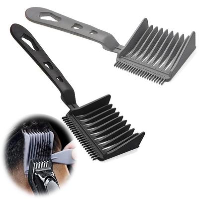 Berber Fade Tarak Ergonomik Gradienter Tasarım Saç Kesme Tarağı Kavisli Konumlandırma Düz Üst Tarak Berber Malzemeleri Erkek Şekillendirme Aracı