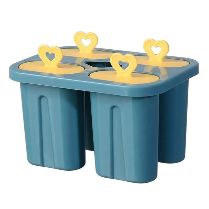 Popsicle Mold DIY Ice Cream Ice Cubes Maker Bar Kitchen Refrigerator Homemade Stick Mould Tubs Silicone Household Kitchen Tools