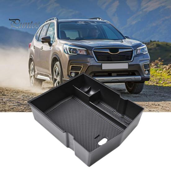 Ablagefach für Armlehnenbox für Subaru Forester 2024–2019, USB-Loch, abnehmbare Pads, einfache Installation, Innen-Organizer für leicht zugänglichen versteckten Stauraum
