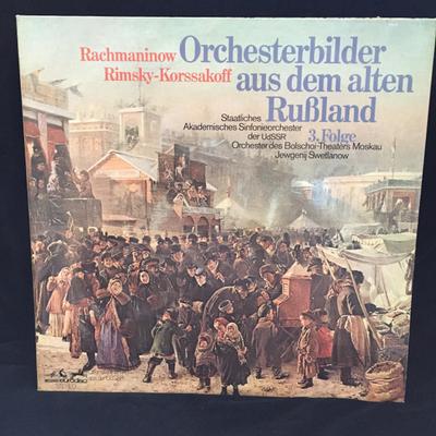 LP Record SERGEI VASILYEVICH RACHMANINOFF, NI - Orchesterbilder Aus Dem Alten Rusla 87451 Melodia-Eurodis Germany Classical Used