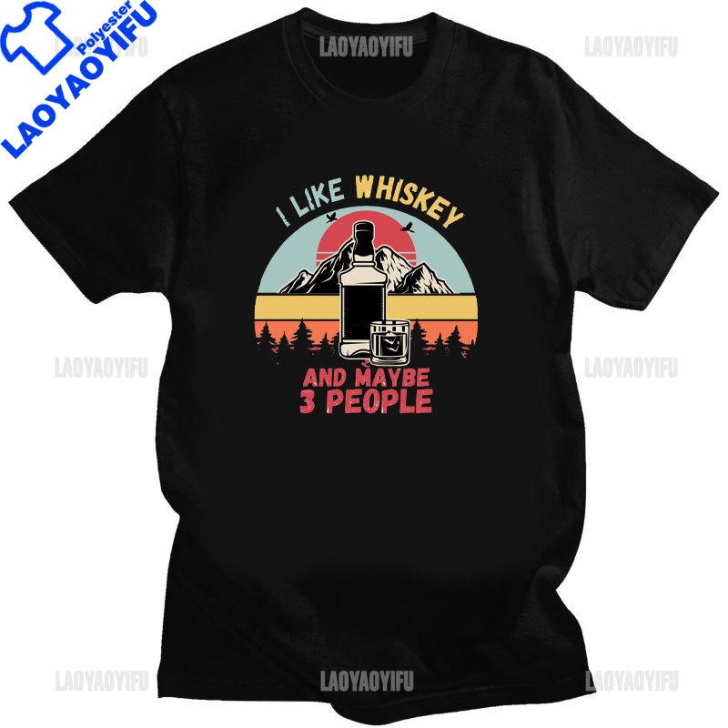 T-shirt Vintage Malt Whisky T-shirt Jongen Pure Whisky T-shirt Alcohol Liefhebber T-shirts Korte Mouwen Casual Kleding Cadeau Idee