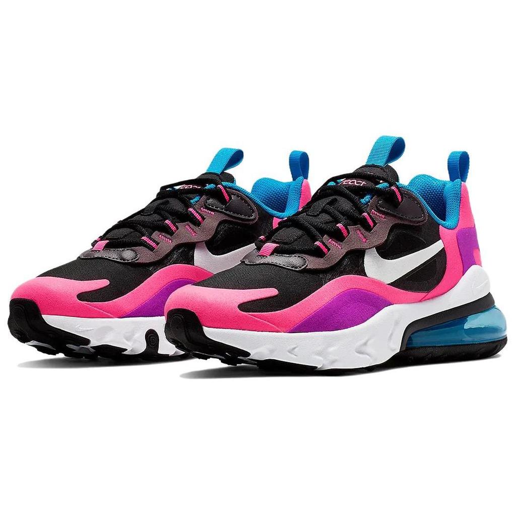 Nike Air Max 270 React Black Hyper Pink Vivid Purple GS BQ0101-001