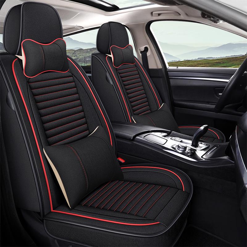 Citroen Car Seat Cushion - Versailles, C5, Elysee, Fukang, C4, Sega, C3-XR - Linen Seat Cover