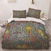 Africa Egypt King Queen Duvet Cover Egyptian Pharaoh Bedding Set for Teens Adults Ancient Frescoes 2/3pcs Polyester Quilt Cover