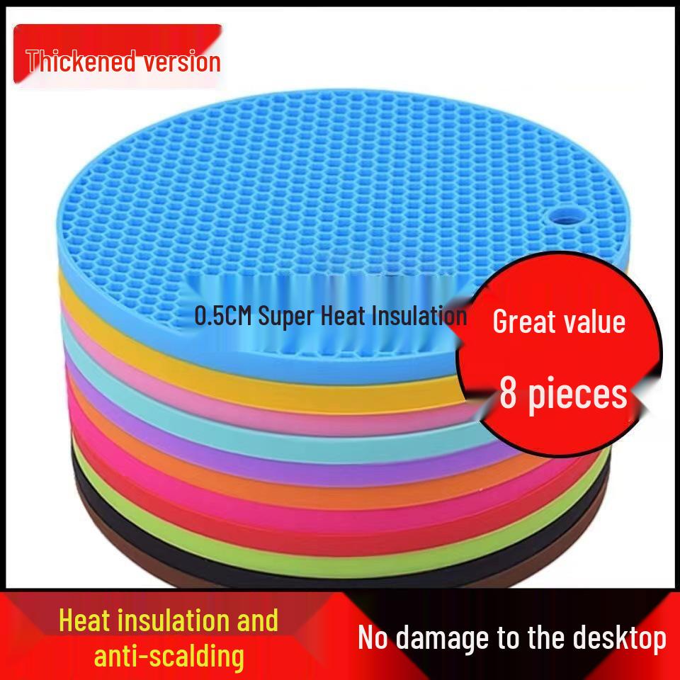Silicone Heat-Resistant Placemat & Pot Mat Set