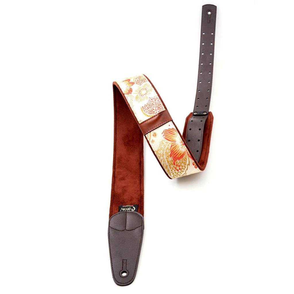 Paski 6cm Hokkaido Beżowy RightOn! Pasek do gitary/basu, szeroki, 100-150cm,