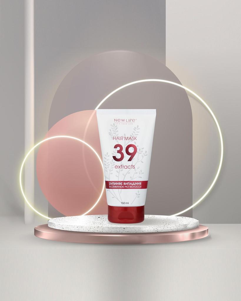 Natürliche Maske gegen Haarausfall 39 Kräuterextrakte New Life