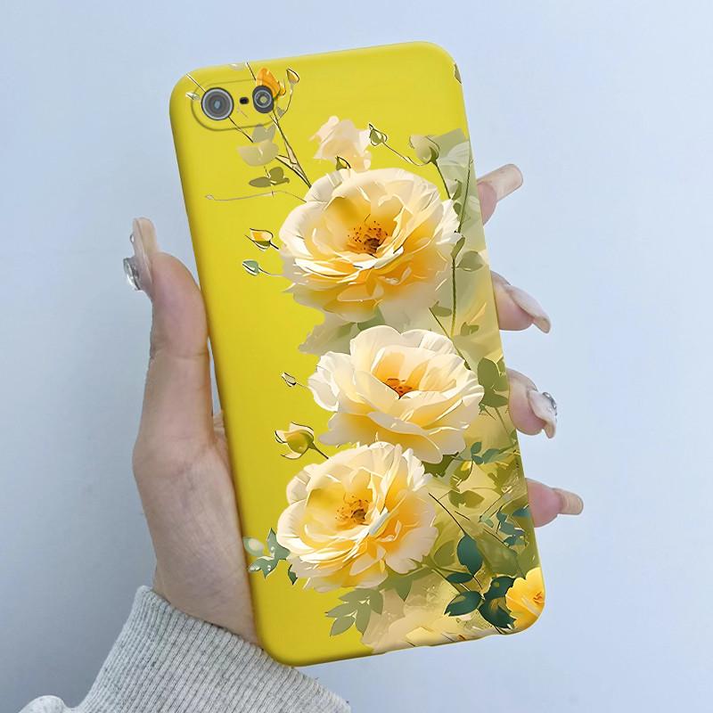 For iPhone 5s 5 se 2016 Phone Case Flower Girl Design Soft Silicone TPU Back Housing for iPhone se 2016 5 S iPhone5s 4.0" Covers