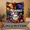 Custom Name Personalized Demon Slayer Print Blanket, Home Decor, Bedroom, Sofa, Camping, Couch, Gifts for Birthday Christmas