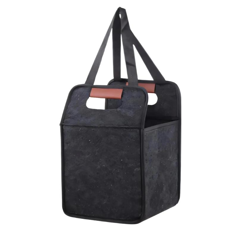 

Water Resistant Felt Beverages Bag Adjustable Compartments Foldable Portable Multiple Carry 1