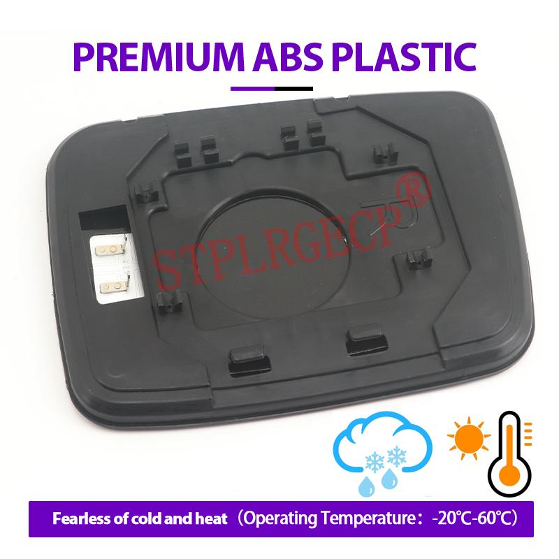 Stplrgecp Passenger Side Driver Side Left or Right Door Side Heated Wing Mirror Glass Lens for Nissan X-Trail T30 2001-2007