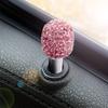 Riloer Car Door Lock Pull Rod Bolt Cover, 4-Pack Bling Rhinestones Decoration Universal Fit, Multicolor