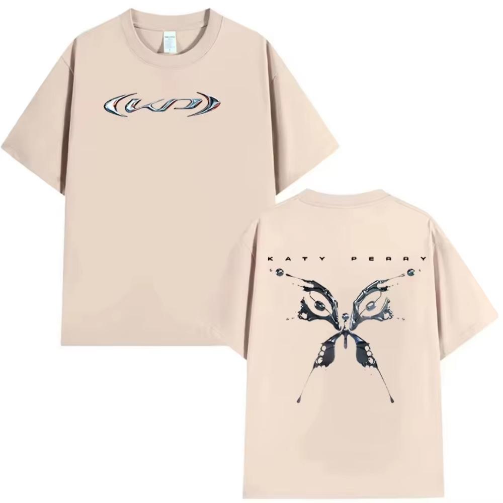 2026 new Katy Perry World Tour Album  Men Women Retro Fashion Cotton Short Sleeve T-shirts Hip Hop Harajuku Oversized T-shirt