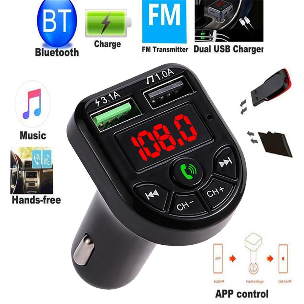 Buy Blueteeth Car Kit MP3 Player FM Transmitter Wireless Radio Adapter USB Charger at affordable