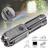 Super Bright Flashlight USB Rechargeable LED Long Range Tactical Torch Lamp Outdoor Waterproof Camping Fishing Light Flashlight