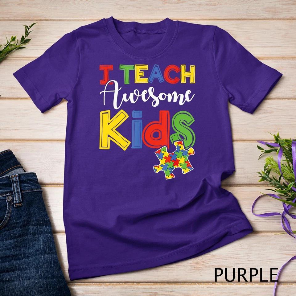 Autism Awareness Special ED Teacher Gifts T-Shirt Unisex T-shirt 5 S