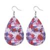 Summer Fashion Lightweight Faux Leather Earrings for Women Fruit Leaf Beach Teardrop Drop Dangle Earrings Jewelry Gift Wholesale
