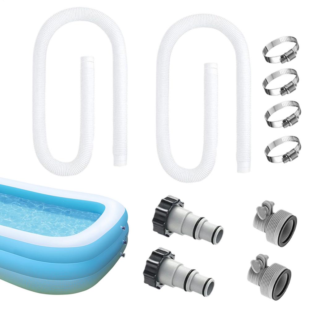 

Шланг для бассейна Ремонтный инструмент для шланга песочного фильтра бассейна Прочная трубка 1,5 дюйма Для проточной сантехники Циркуляция воды Очистка белый