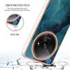 YB IMD Series-16 Style-E For Xiaomi Redmi A3/Poco C61 4G Electroplating Case Marble Pattern 2.0mm TPU Phone Cover