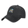 aVintage Families Cartoon Baseball Caps Unisex Distressed Washed Sun Cap Outdoor All Seasons Travel Adjustable Hats Cap