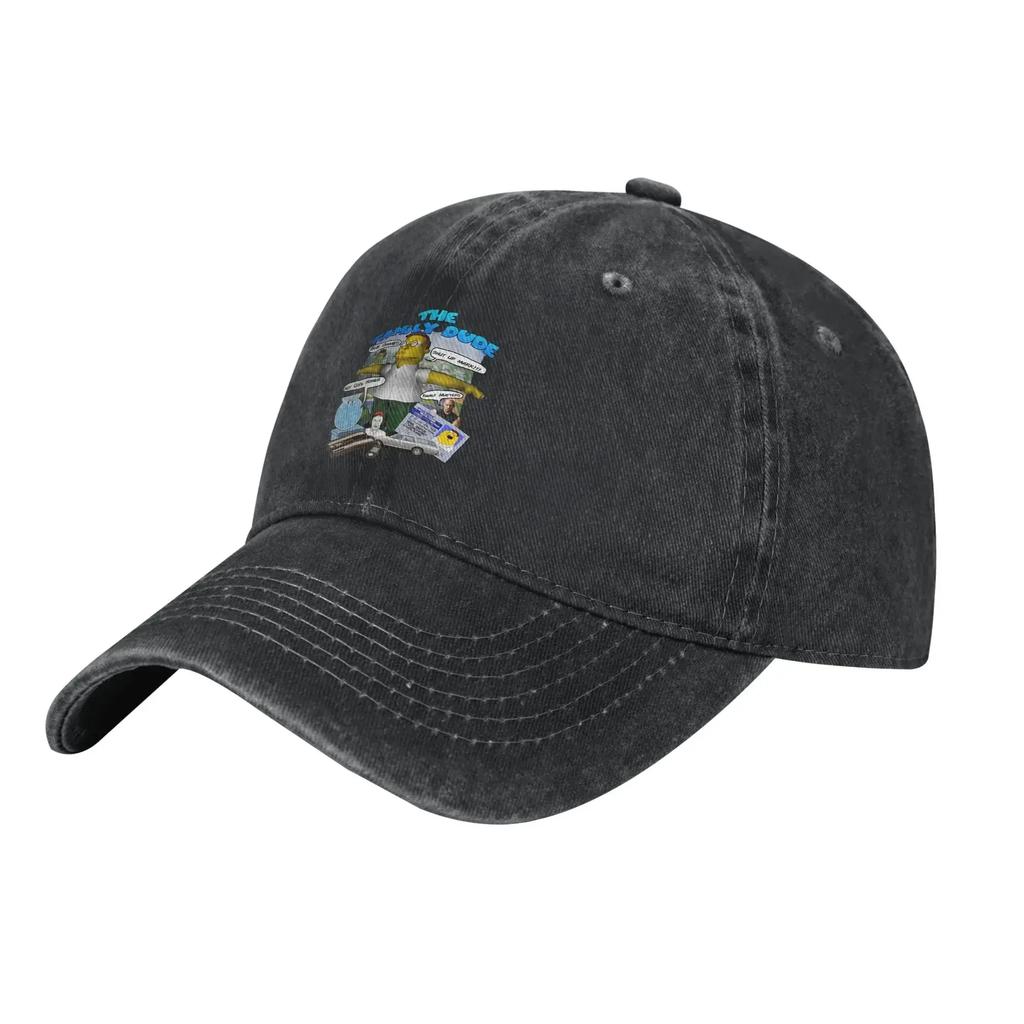 aVintage Families Cartoon Baseball Caps Unisex Distressed Washed Sun Cap Outdoor All Seasons Travel Adjustable Hats Cap