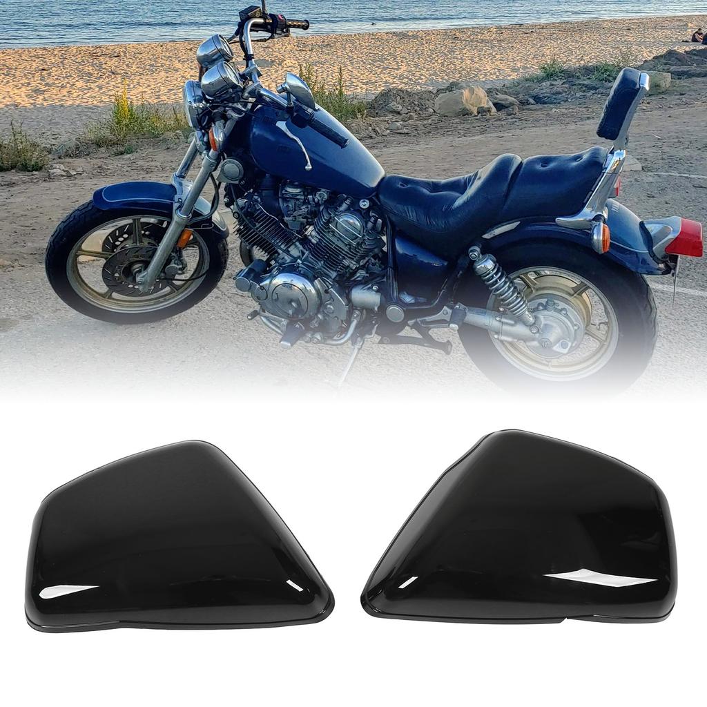 2 Pcs Left and Right Battery Side Cover Light Sturdy Battery Side Fairing Covers  or Replacement for Virago