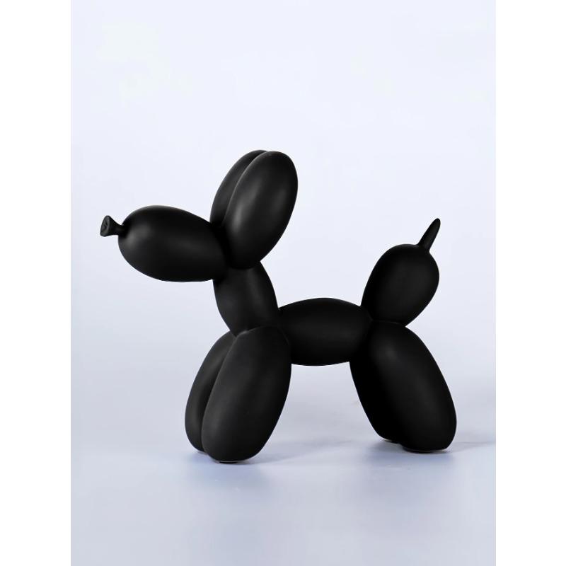1pc Handmade Resin Balloon Dog Statue Ornament - Cute White Animal Sculptures for Home Decoration and Valentine's Day Gifts, Bir