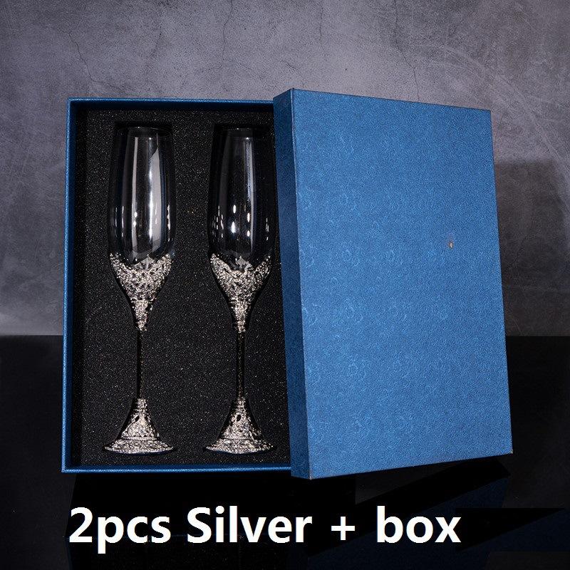 Wedding Champagne Flutes Gift Gold Toasting Glasses Set for Bride and Groom Bride and Groom Glasses Wedding Toast Cup