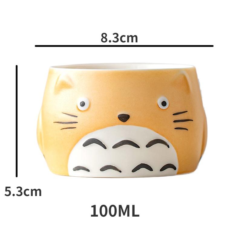 Hand-painted Cartoon Ceramic Teacup Japanese Household Cute Tasting Tea Cup Personal Cup Kung Fu Tea Set