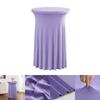 Height Stretch Round Tablecloth Commercial Conference Cocktail Bar Table Cover Hotel Wedding Party Skirt Elastic Table Cloth