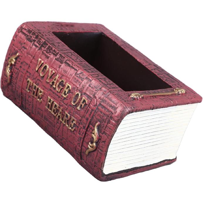 Book Shaped Flower Pot Plant Pot Vintage Decorative Flower Pot for Balcony Office Windowsill