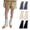 Solid Color Leg Covers Warm Knitted Socks Fashion Foot Cover